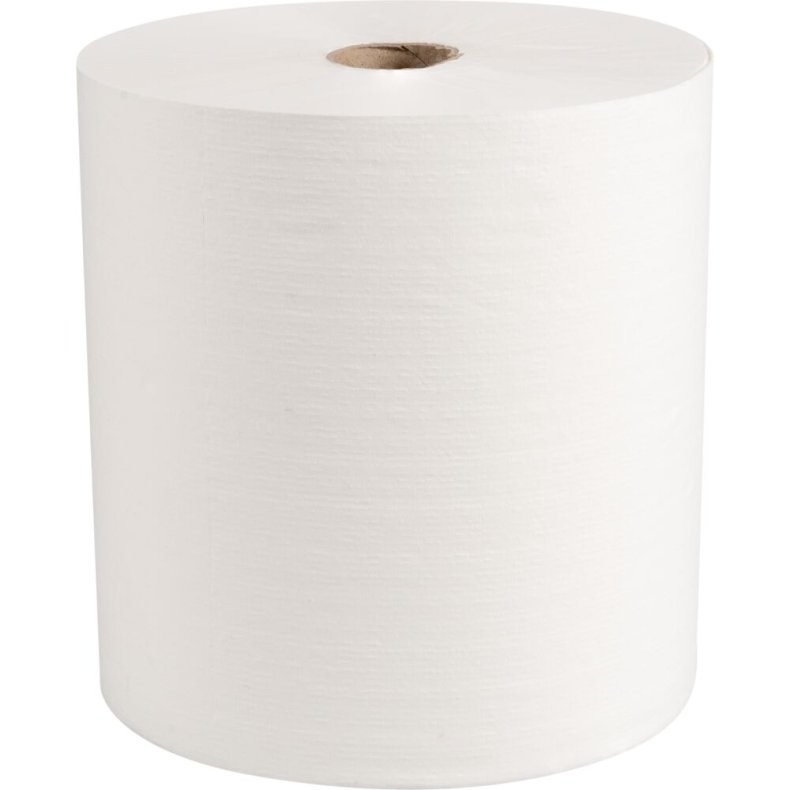 H�ndkl�derulle, ABENA Care-Ness Excellent Minus, 1-lags, 300m x 19,8cm, �19,5cm, hvid, nyfiber, autocut