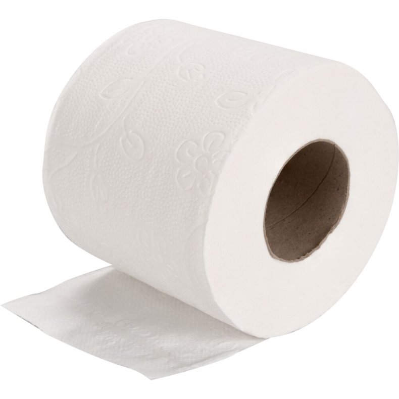 Toiletpapir, ABENA Care-Ness Excellent, 3-lags, 28m x 9,3cm, �11cm, hvid, nyfiber