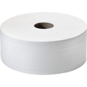 Jumborulle, Tork T1 Universal, 2-lags, Midi, 380m x 9,1cm, �26cm, hvid, genanvendt papir