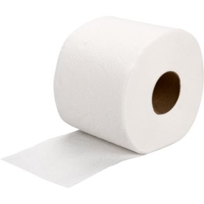 Toiletpapir, ABENA Care-Ness Excellent, 2-lags, 55m x 9,5cm, �12cm, hvid, nyfiber