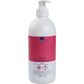H�nddesinfektion, ABENA, 500 ml, 85% ethanol, rund flaske med pumpe