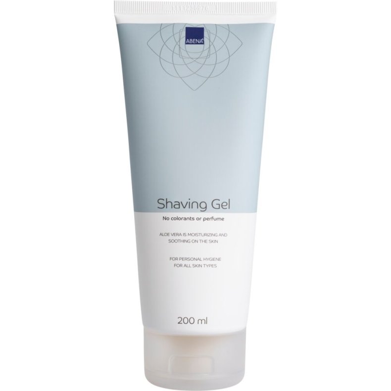 Barbergel, ABENA, 7,5x17,6cm, �4,5cm, 200 ml, uden farve og parfume