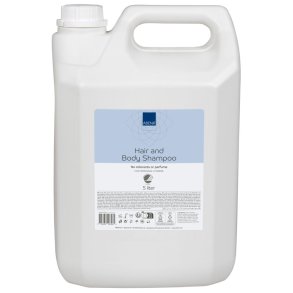 H�r- og Bodyshampoo, ABENA, 5000 ml, uden farve og parfume
