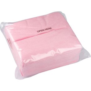 Aft�rringsklud, ABENA, 40x30cm, r�d, polyester/viskose, engang