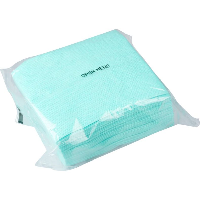 Aft�rringsklud, ABENA, 40x30cm, gr�n, polyester/viskose, engangs