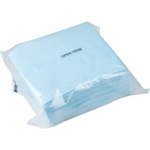 Aft�rringsklud, ABENA, 40x30cm, bl�, polyester/viskose, engangs