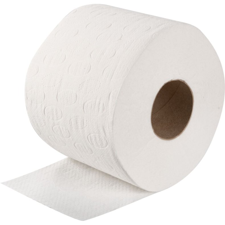 Toiletpapir, ABENA Care-Ness Excellent, 3-lags, 38m x 9cm, �12,5cm, hvid, nyfiber