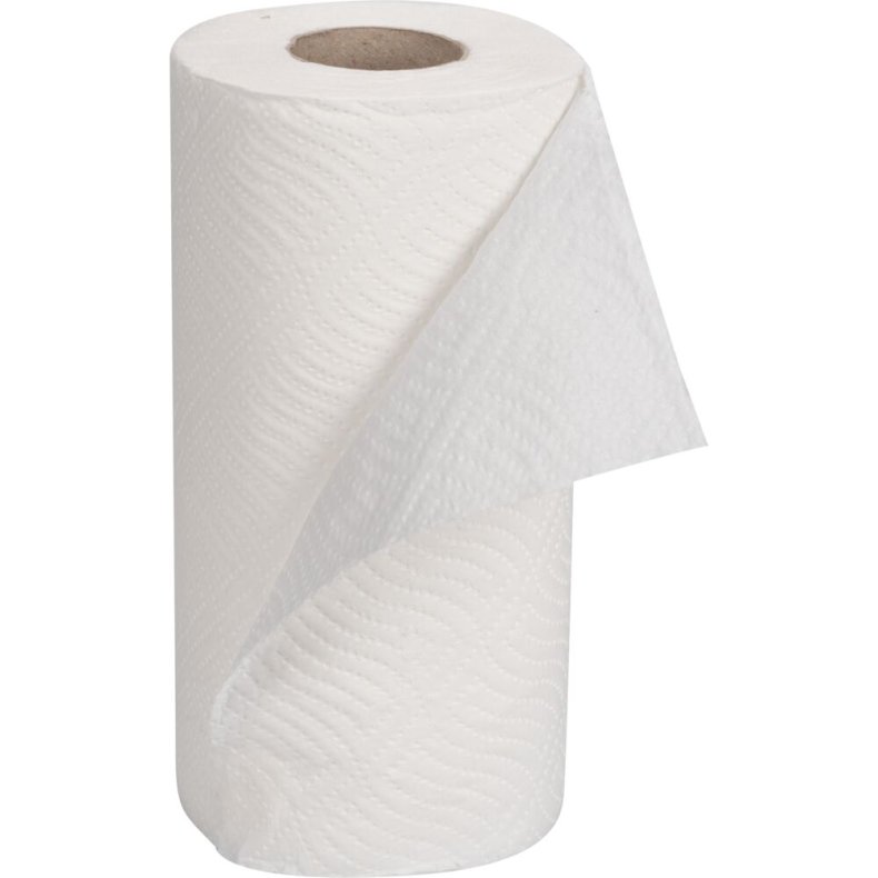 K�kkenrulle, ABENA Care-Ness Excellent, 2-lags, 22m x 20,6cm, �11cm, hvid, nyfiber
