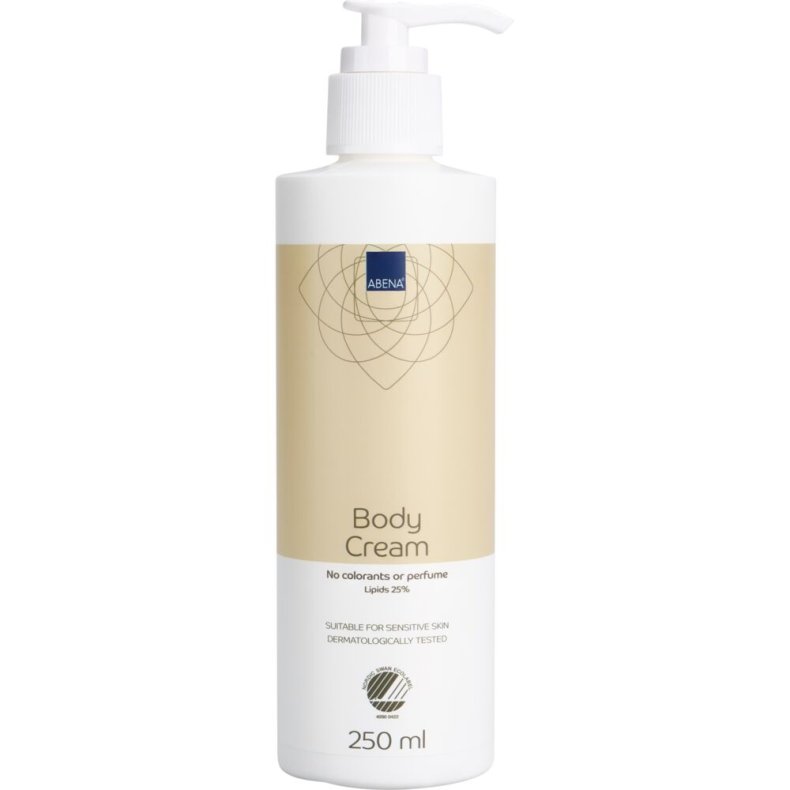 Hudplejecreme, ABENA, 250 ml, uden farve og parfume, 25% fedt