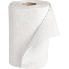 K�kkenrulle, neutral, 2-lags, 30m x 20cm, �12cm, hvid, blandingsfibre