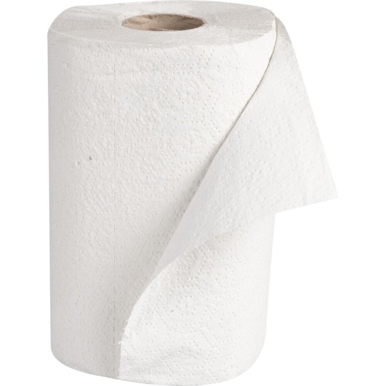 K�kkenrulle, neutral, 2-lags, 30m x 20cm, �12cm, hvid, blandingsfibre