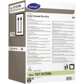 Afsp�nding, Diversey Suma Crystal Pur-Eco A8, 10 l, SafePack, med farve, uden parfume