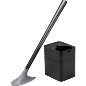 Toiletb�rste, Sanimaid, 10x9x46cm, sort, ABS/TPE, med hygiejnisk b�rstehoved