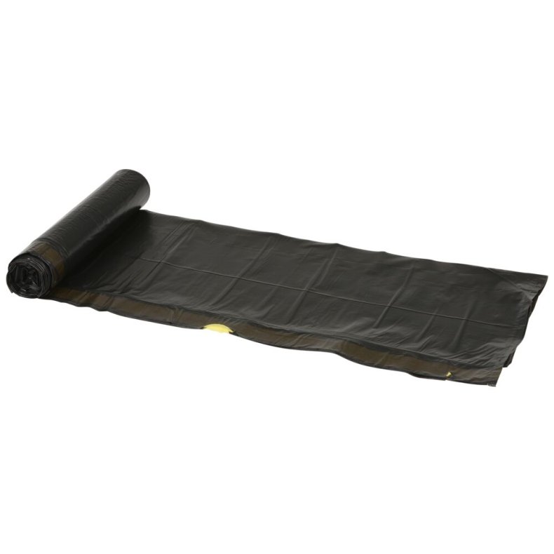 Affaldspose, med sn�reluk, 20 l, sort, LDPE/virgin, 44x50cm