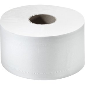 Jumborulle, Tork T2 Universal, 2-lags, Mini, 170m x 9,1cm, �18,8cm, hvid, genanvendt papir