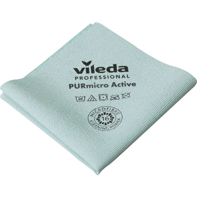 Reng�ringsklud, Vileda PURmicro Active, 35x38cm, gr�n