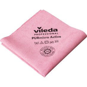 Reng�ringsklud, Vileda PURmicro Active, 35x38cm, r�d