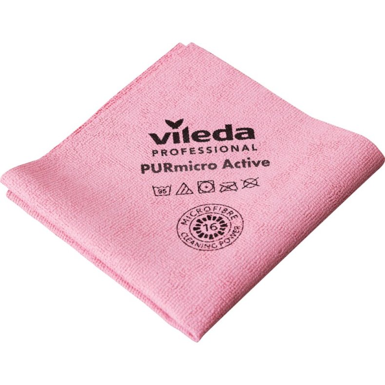 Reng�ringsklud, Vileda PURmicro Active, 35x38cm, r�d