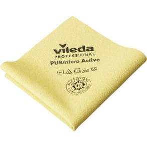 Reng�ringsklud, Vileda PURmicro Active, 35x38cm, gul