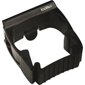 Redskabsholder, Toolflex, sort, plast/gummi, til skaft p� �15-35mm, v�goph�ngt