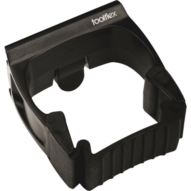 Redskabsholder, Toolflex, sort, plast/gummi, til skaft p� �15-35mm, v�goph�ngt