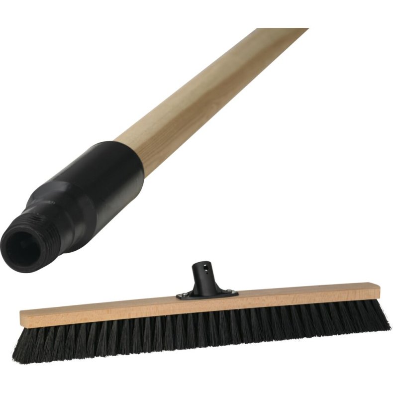 Fejekost, Vikan, PP/PVC/tr�, 62 cm, medium, med skaft *Denne vare tages ikke retur*