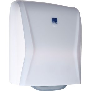 Dispenser, ABENA Technology by Hagleitner, 22,9x33,3x42,1cm, hvid, plast, til h�ndkl�deruller, manuel