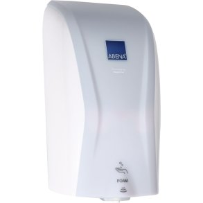 Dispenser, ABENA Technology by Hagleitner, 600 ml, hvid, plast, til pose refiller, hybrid, til skums�be/desinfek.