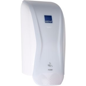 Dispenser, ABENA Technology by Hagleitner, 600 ml, hvid, plast, til pose refiller, manuel, til skums�be/desinfek.