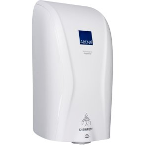 Dispenser, ABENA Technology by Hagleitner, 12,6x13,1x23,3cm, 700 ml, hvid, plast, til desinfektiongel, elektronisk