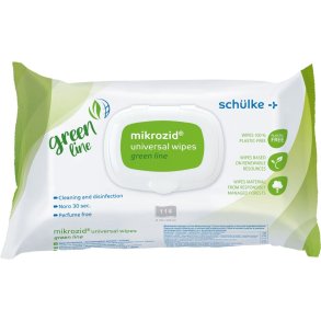 Mikrozid universal v�dserviet, Wet Wipe Green Line, 18x20cm
