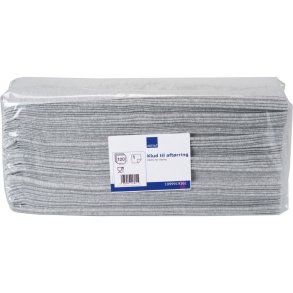 Industriaft�rring, ABENA, 1-lags, interfold, 42x35cm, 10,5 cm, gr�, nonwoven