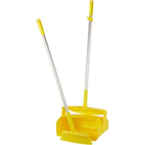 Fejebakkes�t, Vikan, gul, aluminium/polyester/PP/rustfrit st�l, medium b�rsteh�r *Denne vare tages ikke retur*
