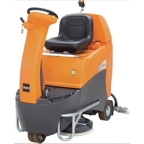 Gulvvasker, Diversey TASKI, Combimat Swingo 2500, Lithium-Ion, orange, ride-on *Denne vare tages ikke retur*