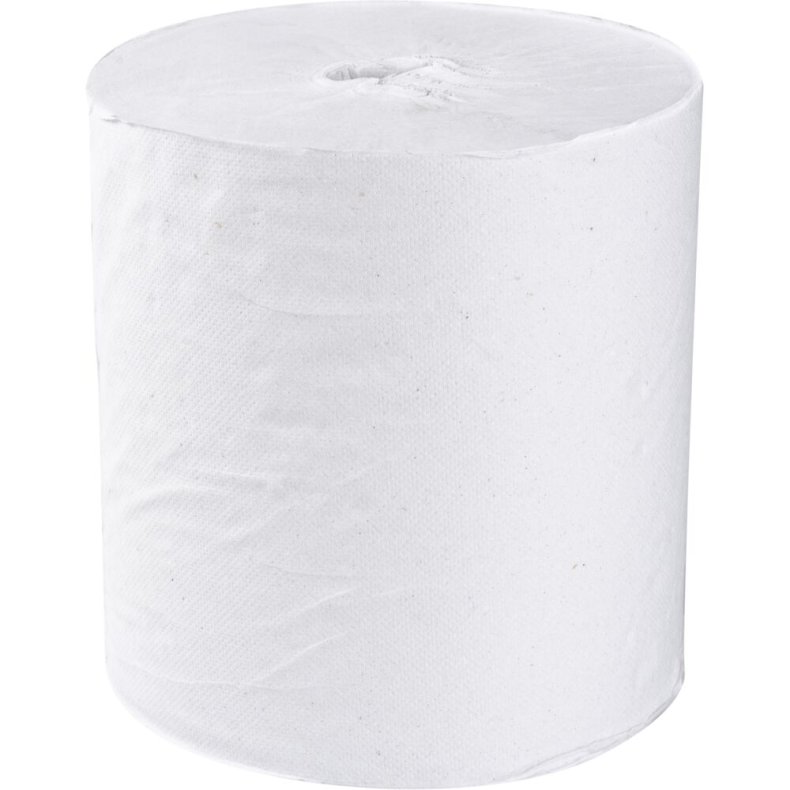 H�ndkl�derulle, neutral, 1-lags, Midi, 300m x 20cm, �20cm, hvid, genanvendt papir, uden hylse