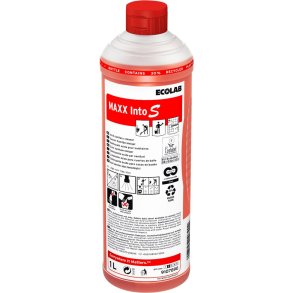 Sanitetsreng�ring, Ecolab MAXX Into S, 1 l, sur/kalkh�mmende, med farve og parfume