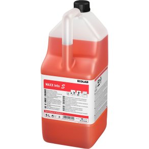 Sanitetsreng�ring, Ecolab MAXX Into S, 5 l, sur/kalkh�mmende, med farve og parfume