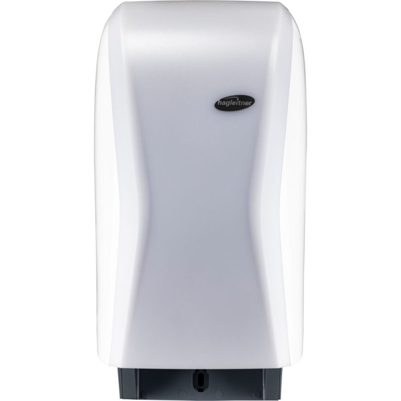 Dispenser, Hagleitner, 16,3x1,5x32,6cm, hvid, plast, til 2 ruller toiletpapir, elektronisk
