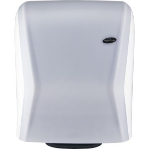 Dispenser, Hagleitner, 22,9x33,3x42,1cm, hvid, plast, til h�ndkl�deruller, elektronisk