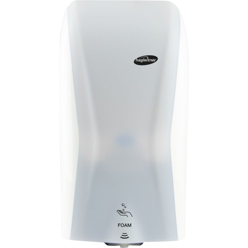 Dispenser, Hagleitner, 600 ml, hvid, plast, til pose refiller, hybrid, til skums�be/desinfek.