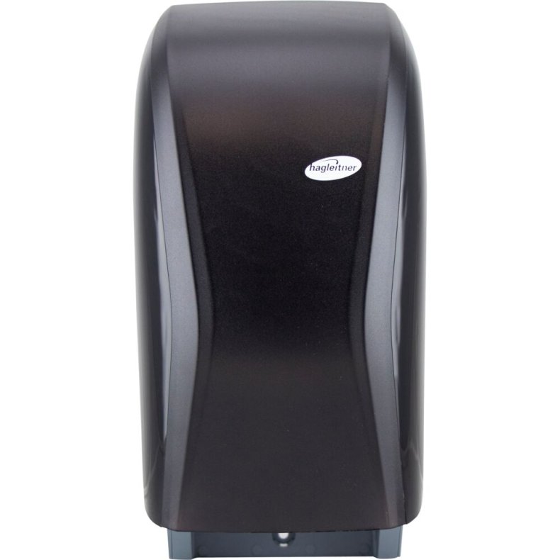 Dispenser, Hagleitner, 16,3x15x32,6cm, sort, plast, til 2 ruller toiletpapir, manuel
