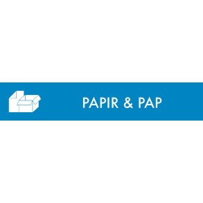 Piktogram, 3x16cm, bl�, folie, til papir & pap, selvkl�bende
