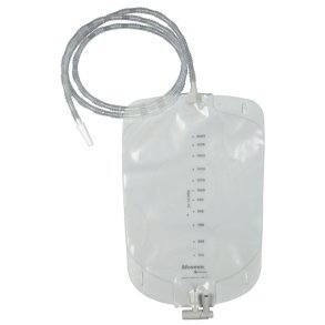 Urinpose, sengepose, Conveen Security+, 140cm, 2000 ml, etkammer, BO, Just�rbar slange