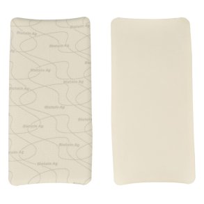 S�lvbandage, Biatain Ag, 7x5cm, u/kl�bende kontaktlag og u/kl�b, latexfri, steril, engangs *Denne vare tages ikke retur*