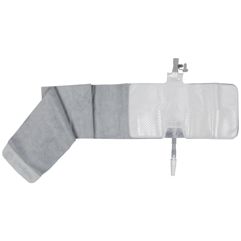 Urinpose, benpose, Conveen Active, 7cm, 250 ml, etkammer, BO, NW bagside, just�rbar slange