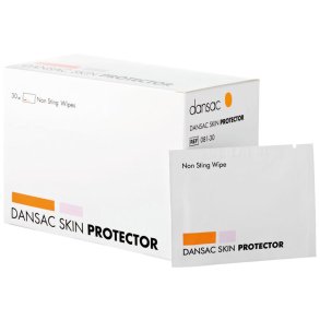 Hudbeskyttelsesfilm serviet, Dansac, 19x11cm, nonwoven, uden alkohol, steril, 30 g *Denne vare tages ikke retur*