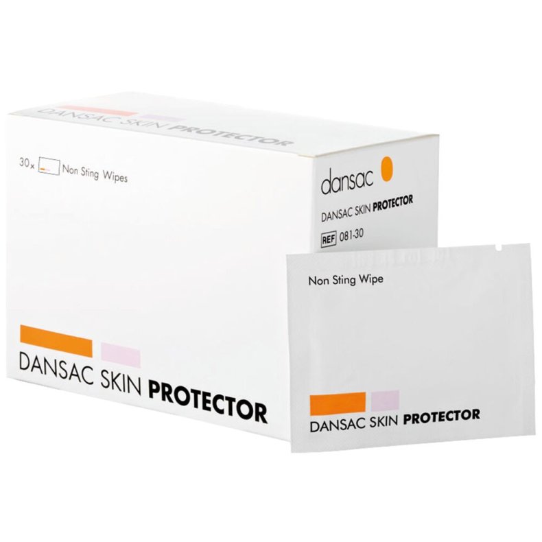 Hudbeskyttelsesfilm serviet, Dansac, 19x11cm, nonwoven, uden alkohol, steril, 30 g *Denne vare tages ikke retur*