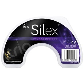 Kantsikring, Trio Silex, sort, silikone, halvm�ne, elastisk *Denne vare tages ikke retur*