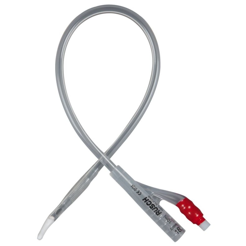 2-vejs foley kateter, Aquaflate Glycerine, tiemann, CH 18, 41cm, 10 ml, standard ballon, steril *Denne vare tages ikke retur*