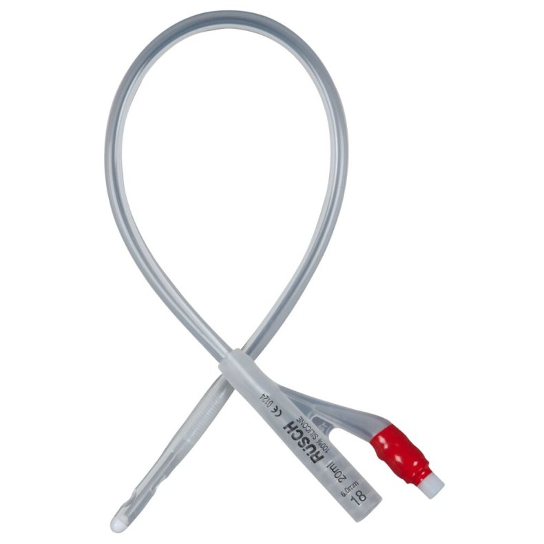 2-vejs foley kateter, R�sch Brillant, nelaton, CH 18, 41cm, 20 ml, standard ballon, steril *Denne vare tages ikke retur*